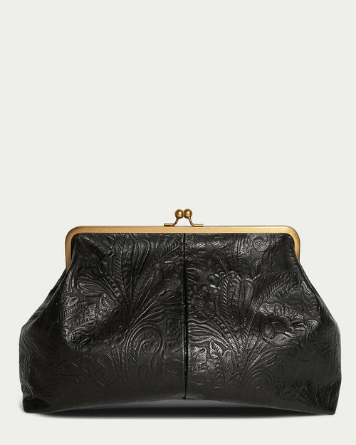 SALE 25% OFF - Kisslock Frame Gen Soft Cowhid Handbag