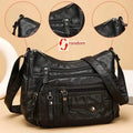 Multi Zipper Crossbody Bag